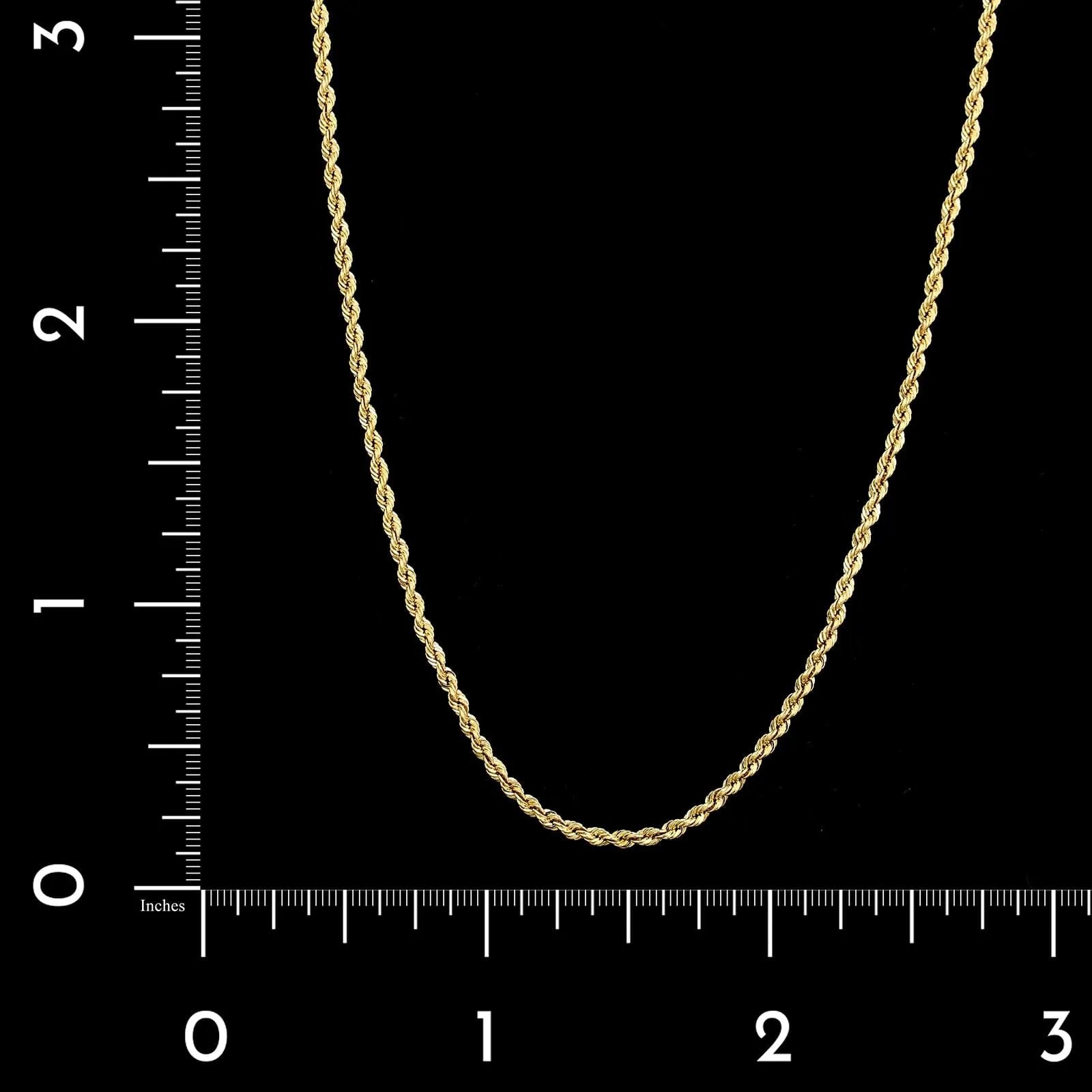 14K Yellow Gold Estate Rope Chain