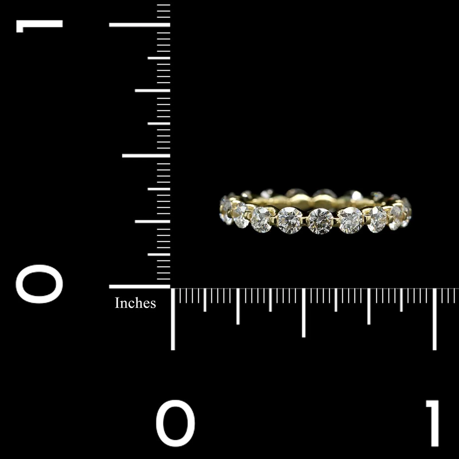 18K Yellow Gold Estate Diamond Eternity Band