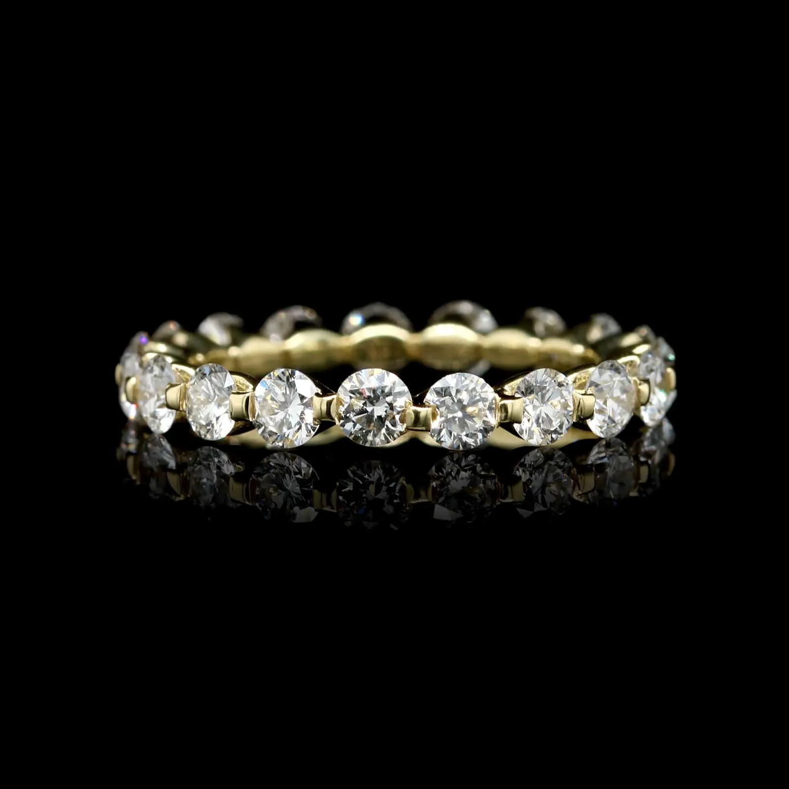 18K Yellow Gold Estate Diamond Eternity Band