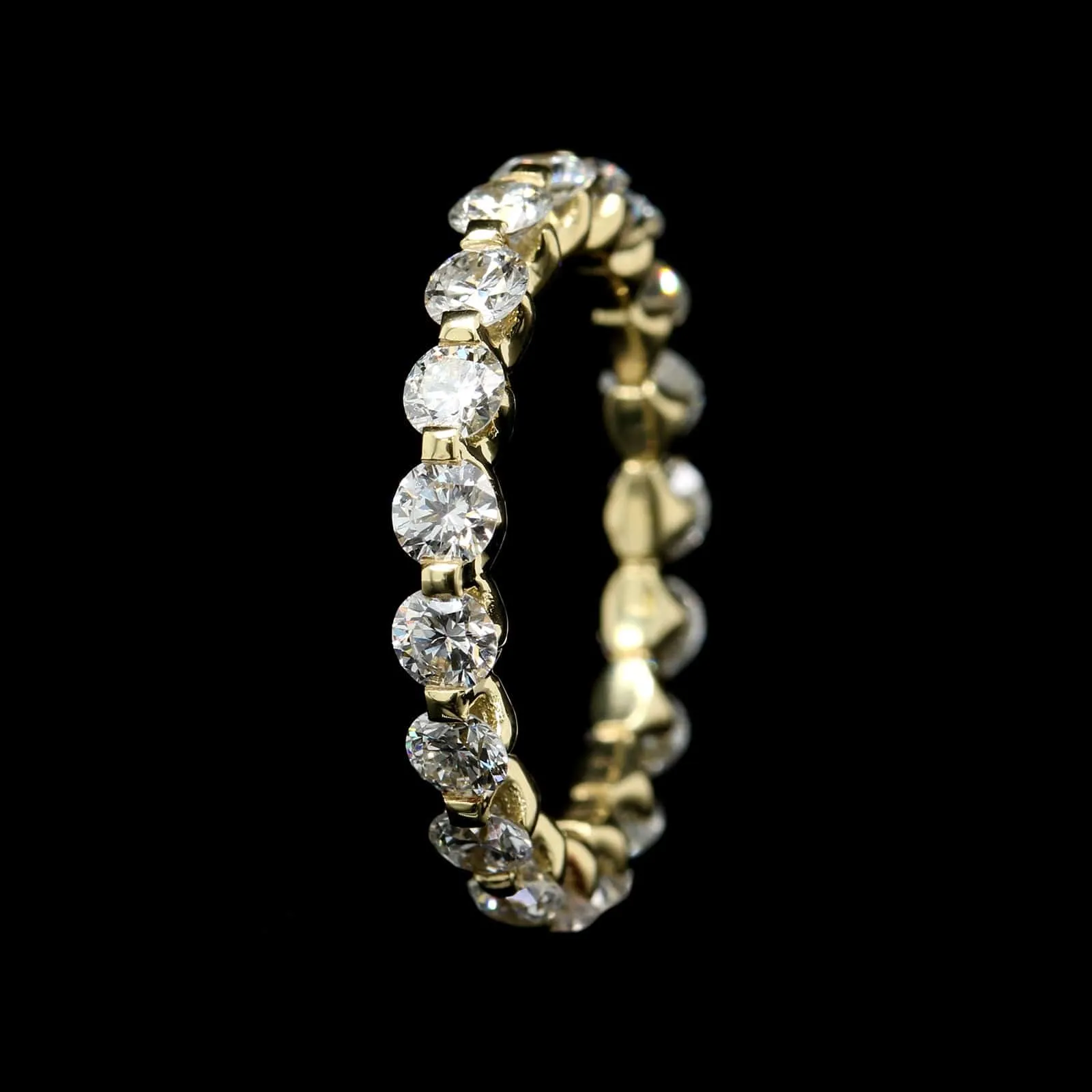 18K Yellow Gold Estate Diamond Eternity Band