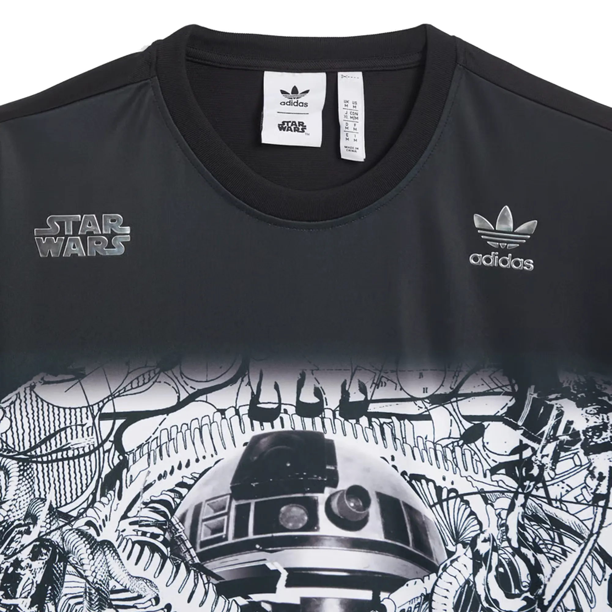 adidas x Star Wars x Nanzuka "R2-D2 & C-3PO" T-Shirt Black IV9469