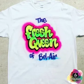 Airbrush Fresh Queen Shirt Design