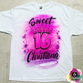 Airbrush Sweet 16 Design