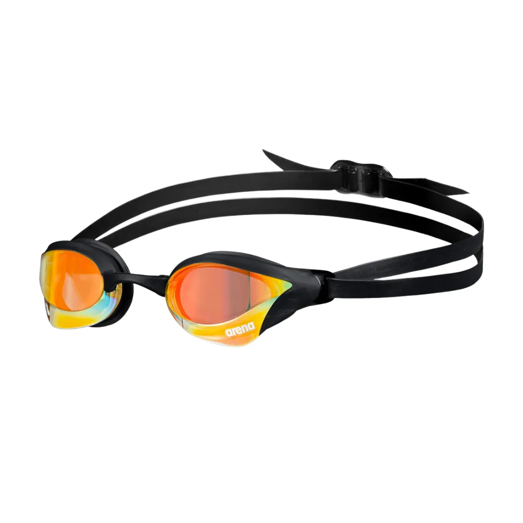 Arena Cobra Core Swipe Mirror Racing Goggles | Yellow Copper- Black