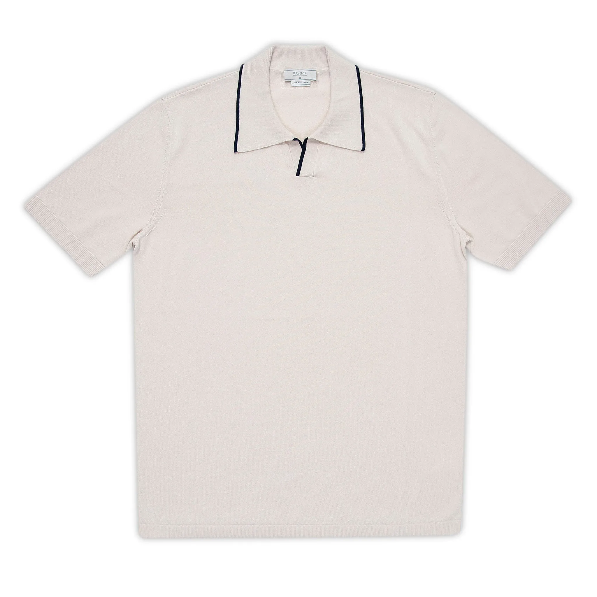 Borromé short-sleeved knitted t-shirt in Egyptian Cotton