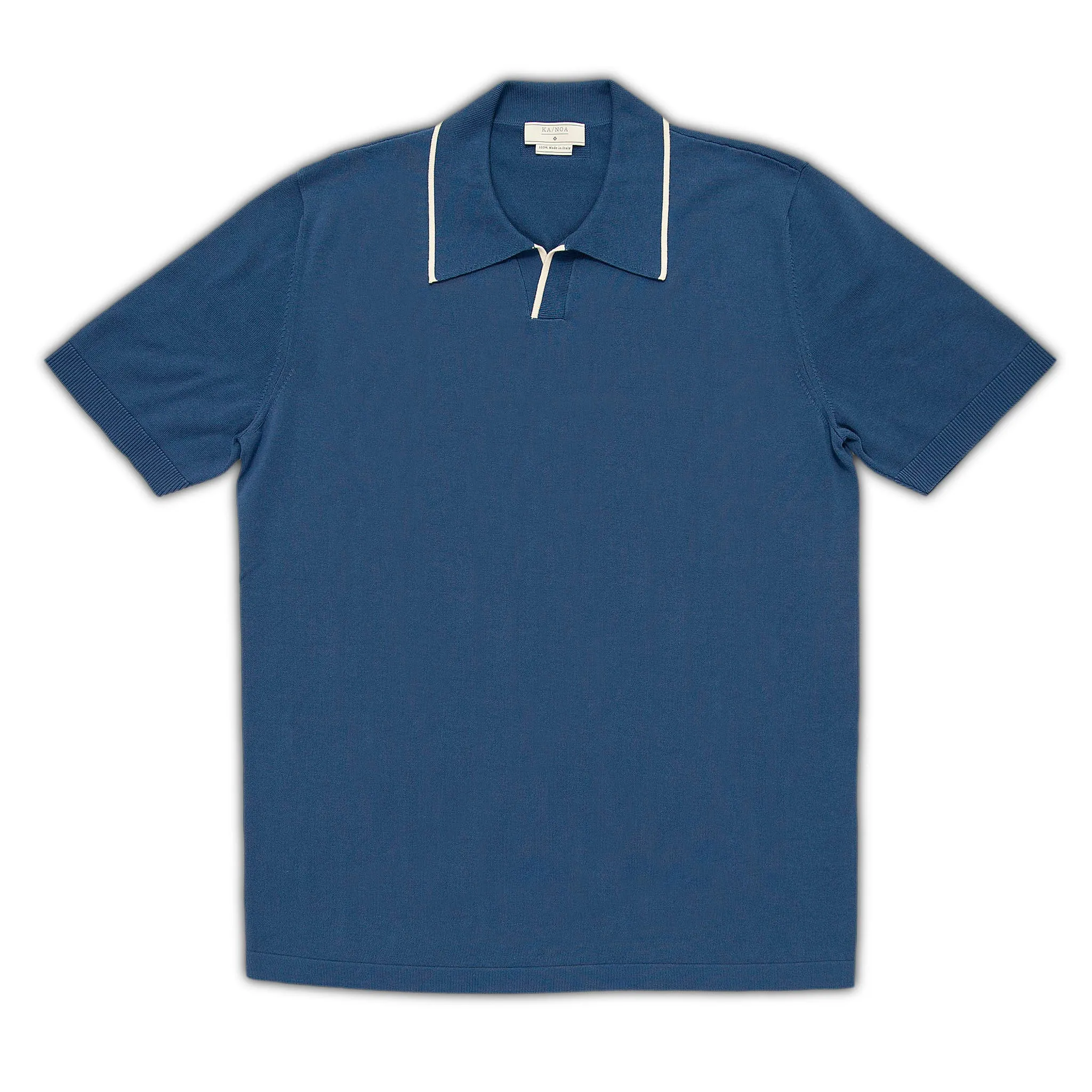 Borromé short-sleeved knitted t-shirt in Egyptian Cotton