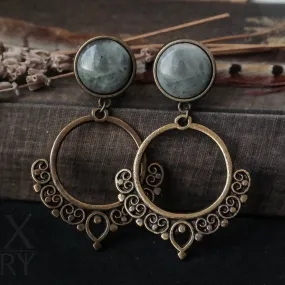 Bronze Labradorite Mandala Plugs