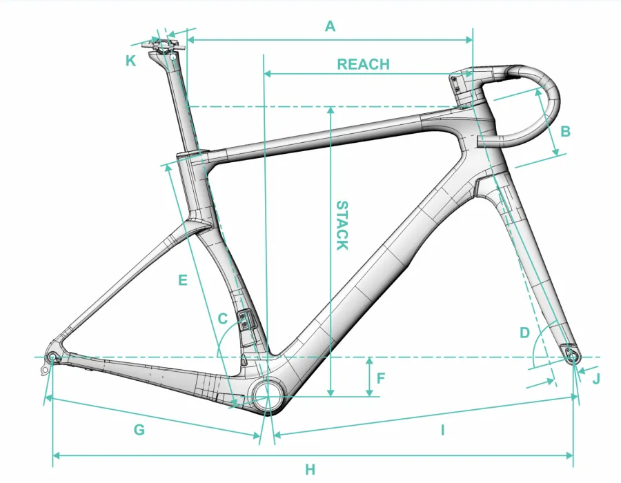 Chapter2 KOKO Aero Road Disc Brake Frameset - Black UD/Gold Koura