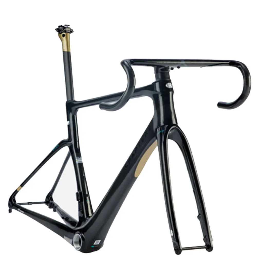 Chapter2 KOKO Aero Road Disc Brake Frameset - Black UD/Gold Koura