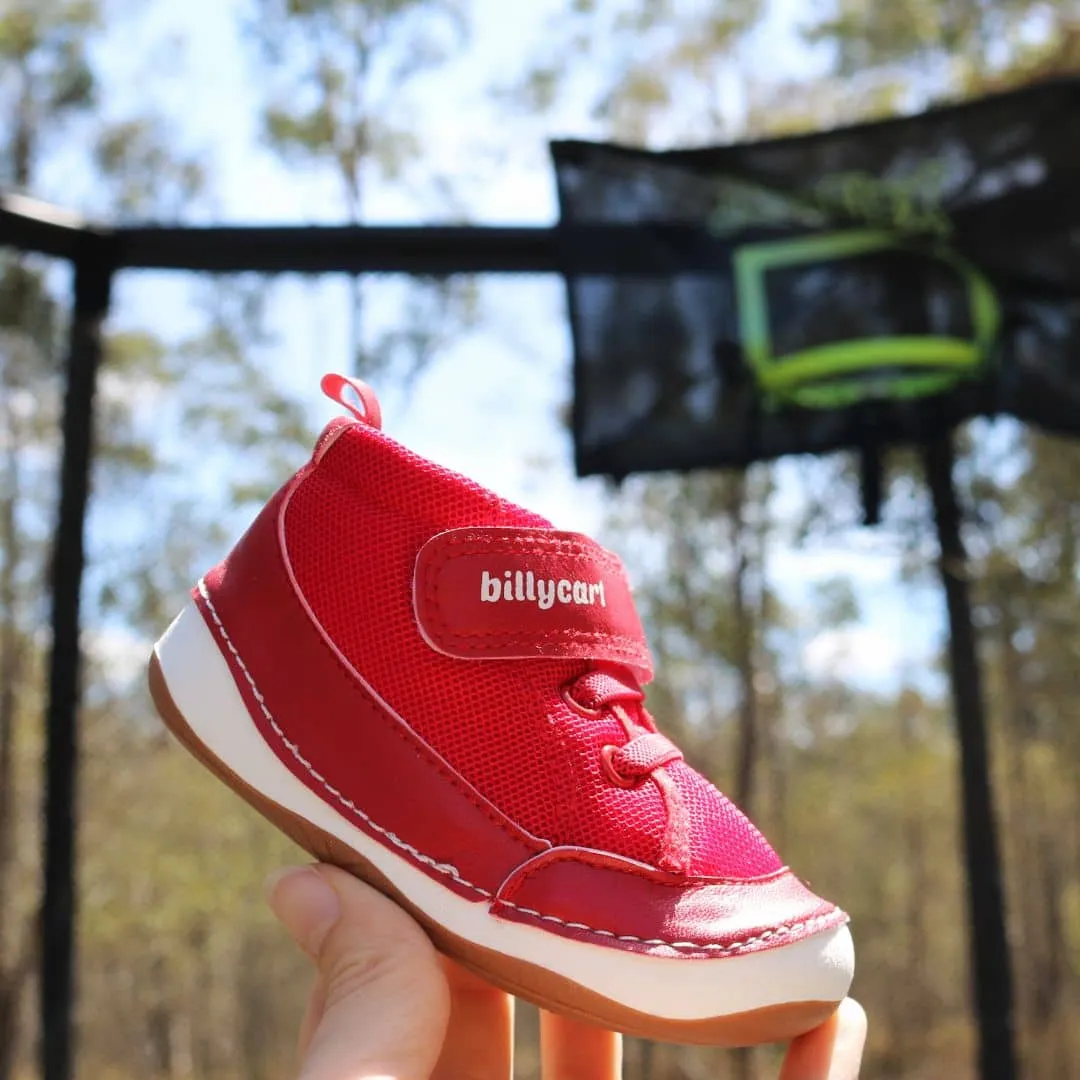 CHICAGO red baby and toddler high-top sneakers