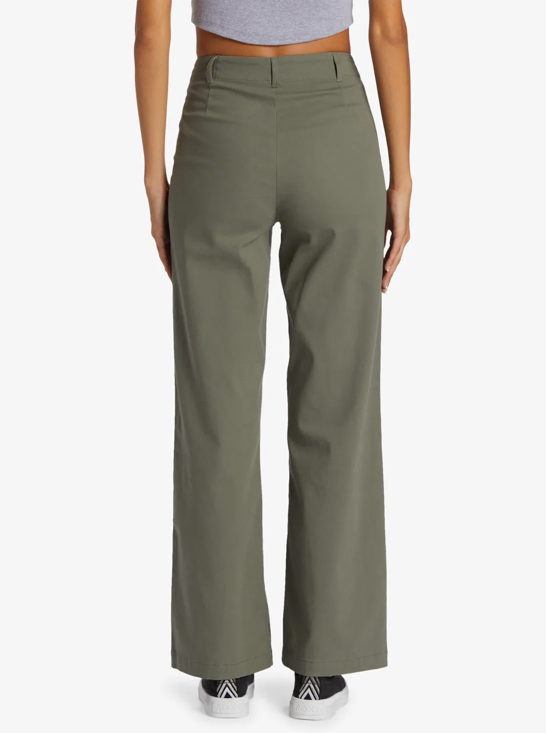 Coastal Cruiser Wide Leg Pants - Agave Green