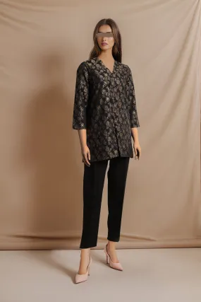 Cotton Jacquard Stitched 2 Piece (Shirt/Trouser)