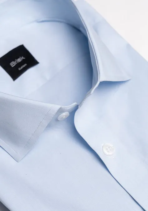 Crisp Ice Blue Cotton / Poly Stretch Shirt