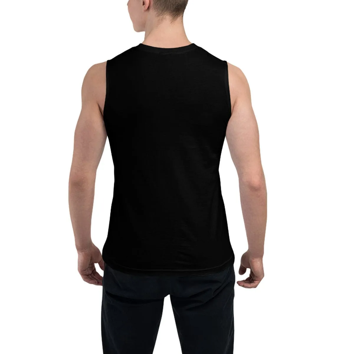 Custom Face Men's Multiple Photos Stitching Sleeveless T-shirt