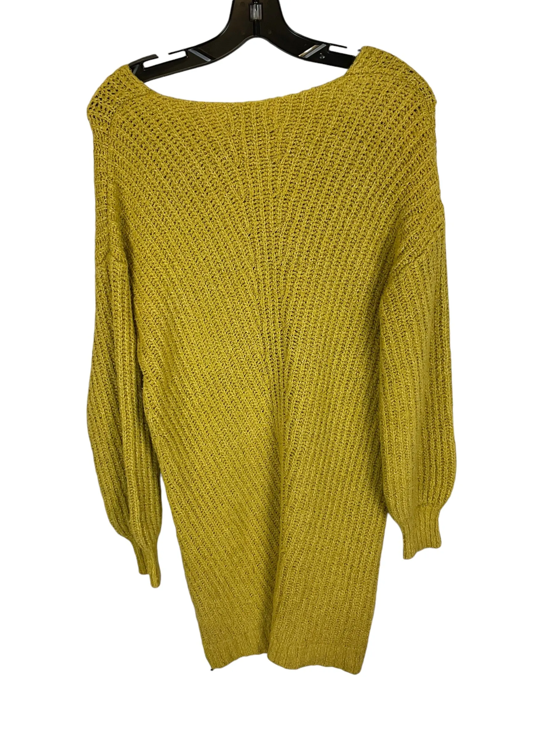 Dress Sweater By American Eagle In Yellow, Size: M