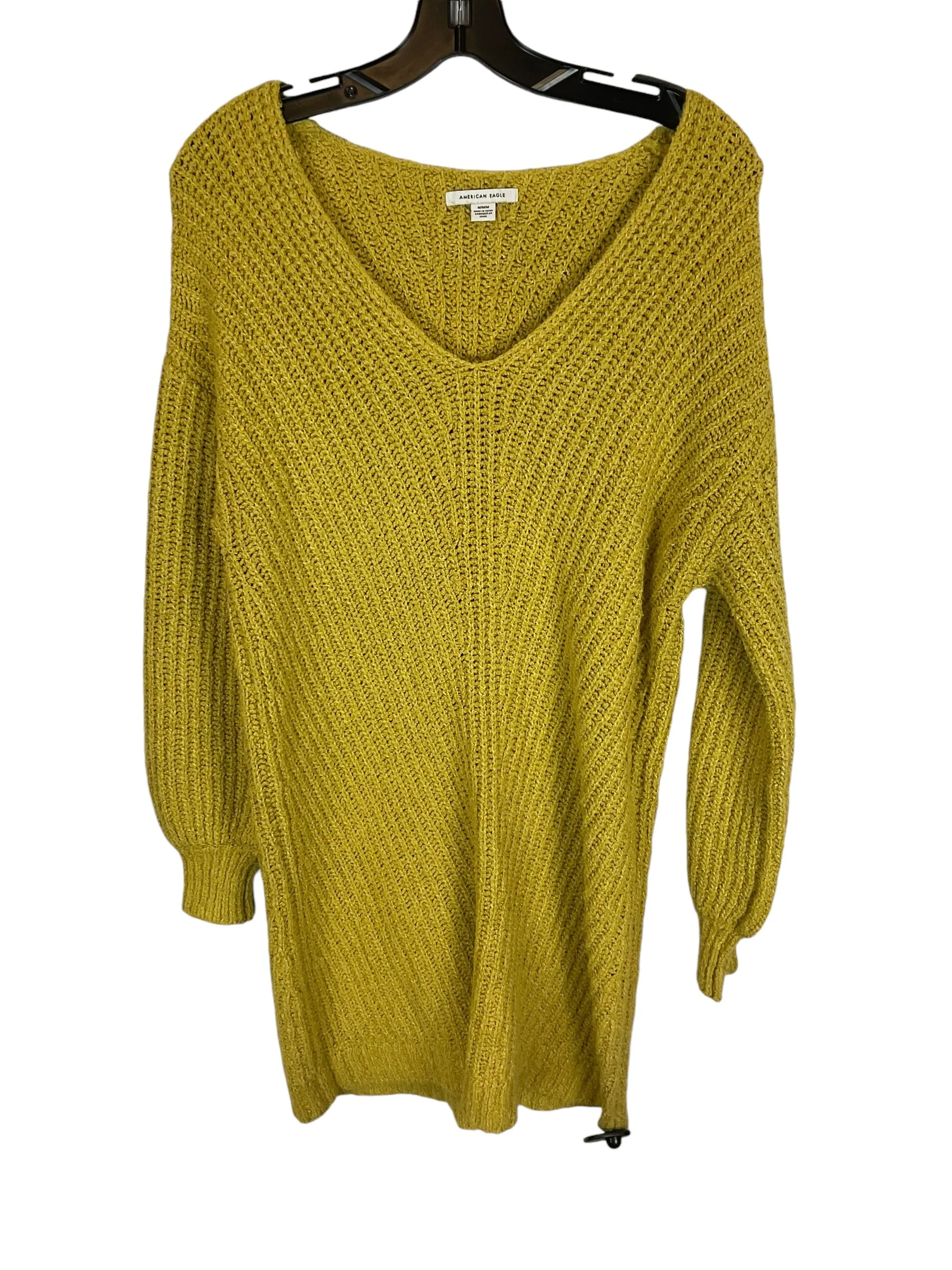 Dress Sweater By American Eagle In Yellow, Size: M