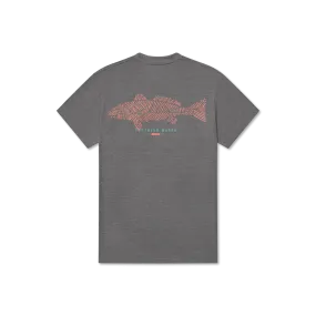 FieldTec™ Heathered Performance Tee - Redfish