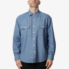 FrizmWORKS Cigarette Pocket Chambray Shirt