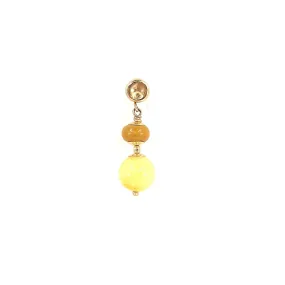 Gigi Yellow Jade Earring