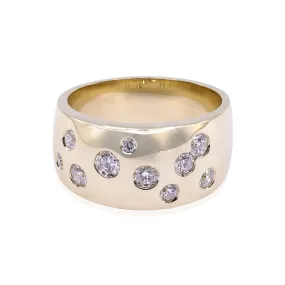 JON ANDERSON 18K YELLOW GOLD DIAMOND BUBBLE BAND - 0.58CTW