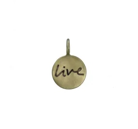 Live Pendant in Gold