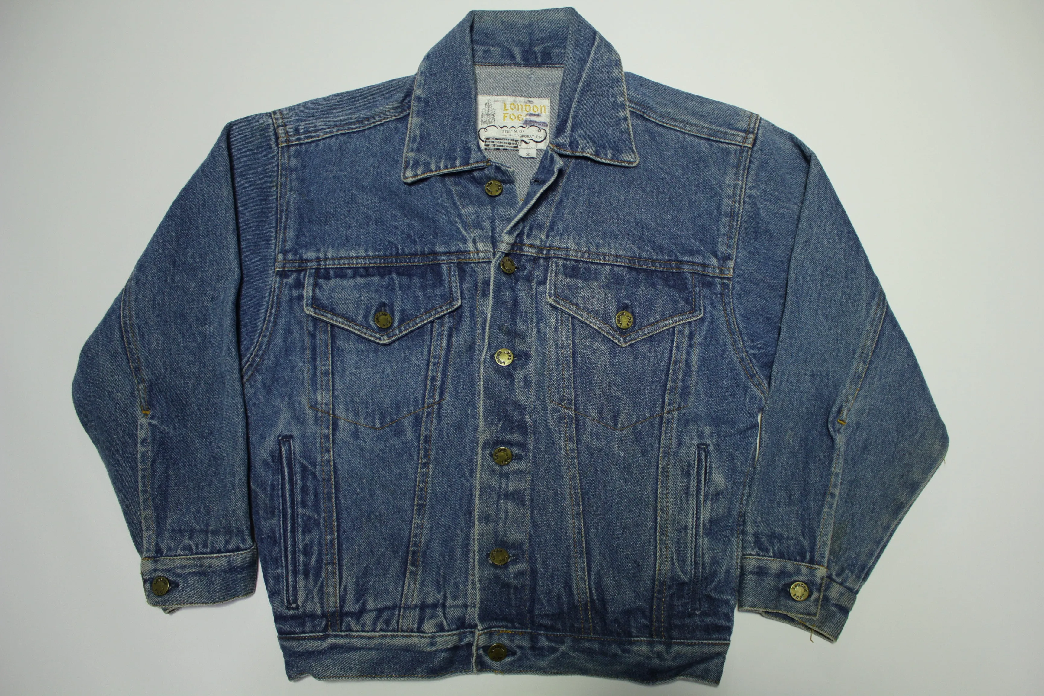 London Fog Vintage Denim Trucker Jean Jacket