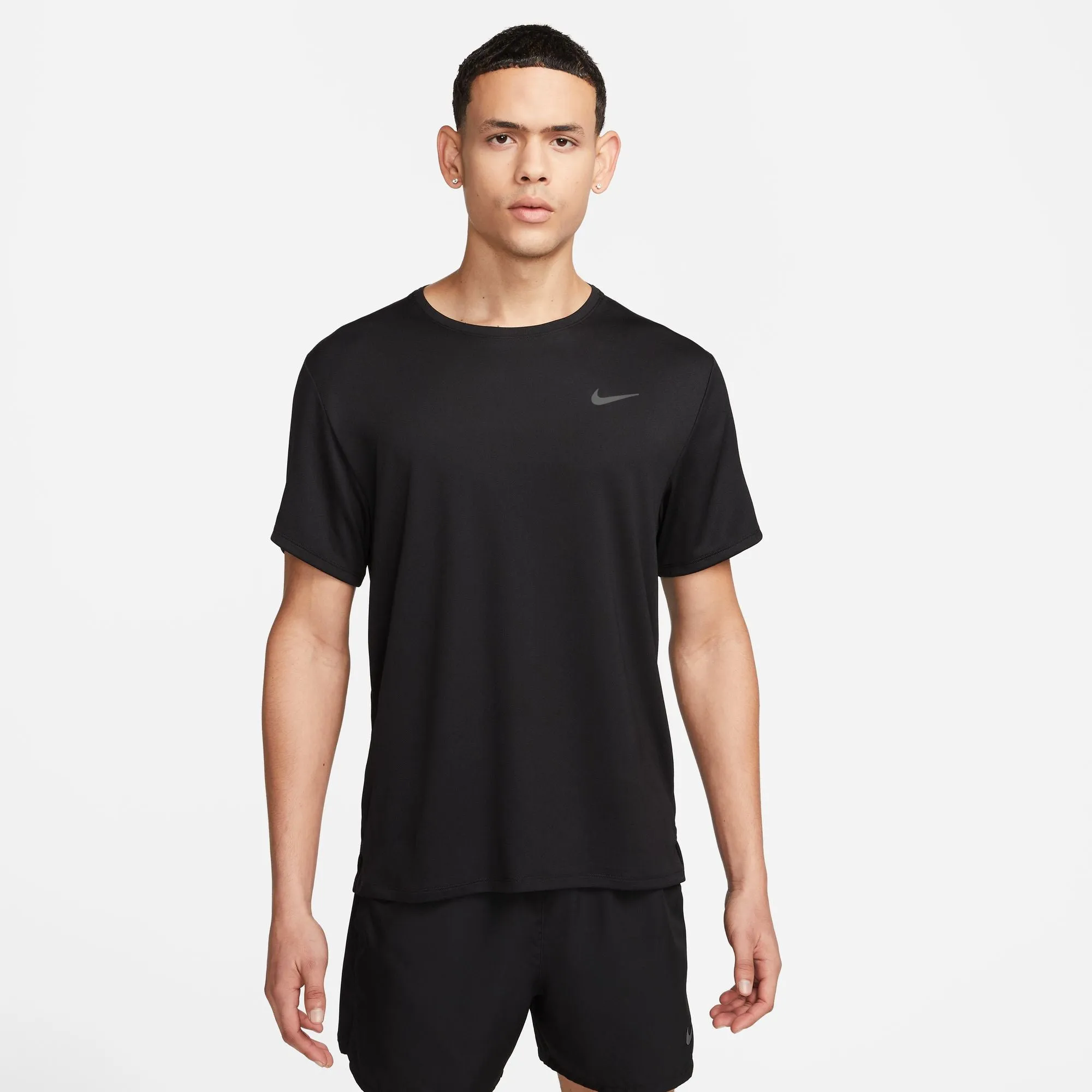 Nike Men's Dri-FIT Miler Tee Black / Reflective Silver