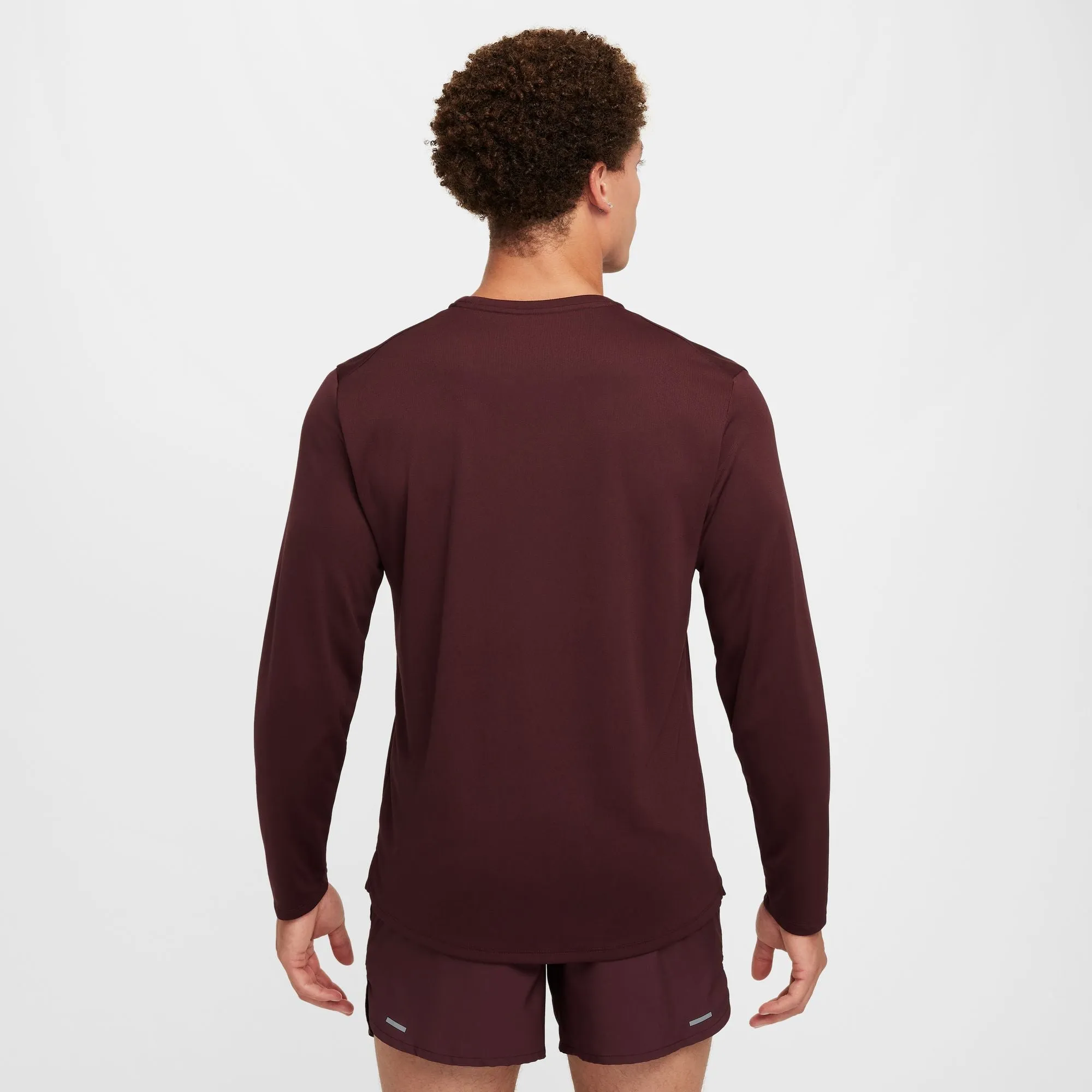 Nike Men's Dri-FIT Miler Top Burgundy Crush / Reflective Silver