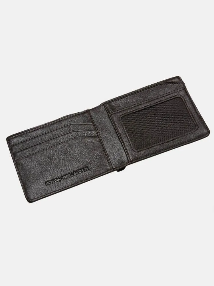 Nixon Cape Leather Wallet - Brown