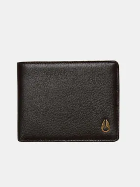 Nixon Cape Leather Wallet - Brown