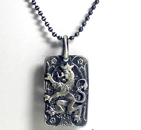 Rampant Lion Vintage Dog Tag