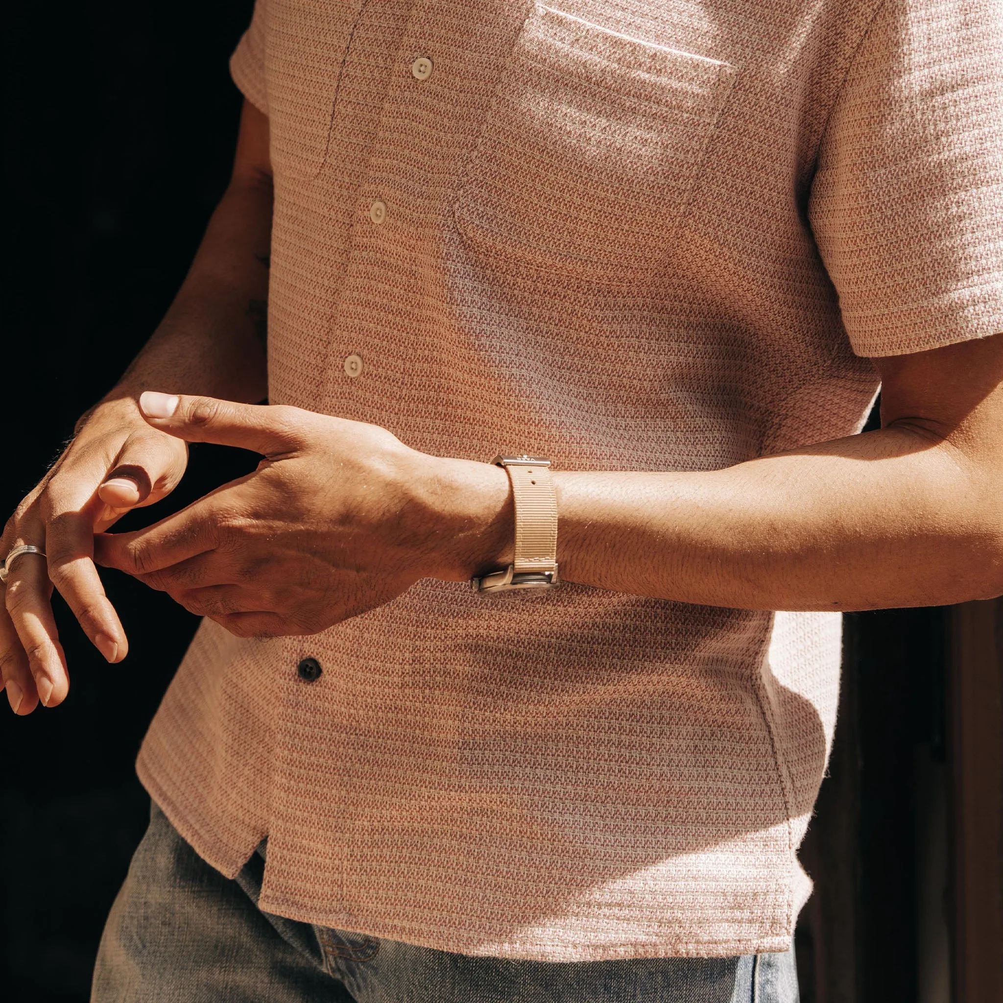 The Conrad Shirt in Orchid Jacquard