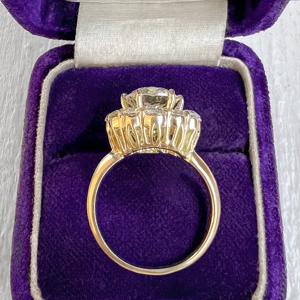 Vintage Engagement Ring, Old European 2.20ct.