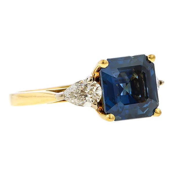 Vintage Tiffany & Co Sapphire & Diamond Ring