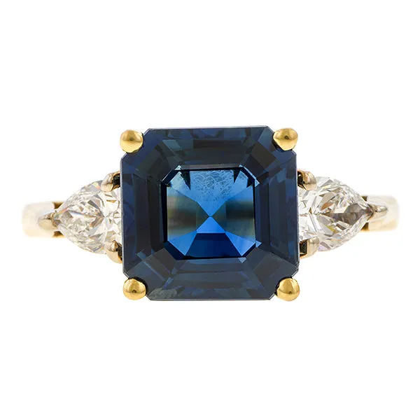 Vintage Tiffany & Co Sapphire & Diamond Ring