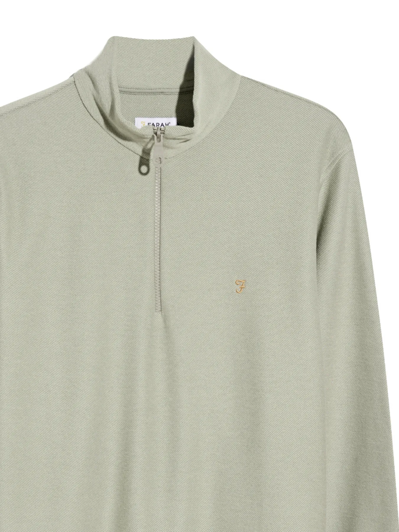 Weah Organic Cotton Half Zip Sweatshirt In Balsam