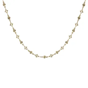 XOXO Beaded Chain Necklace