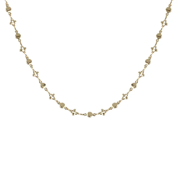 XOXO Beaded Chain Necklace